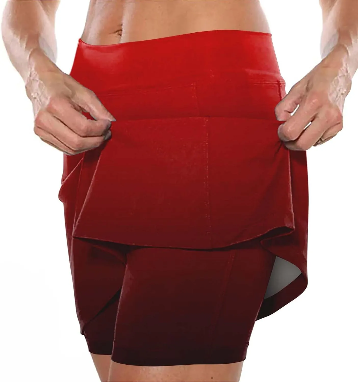 aihihe Pink Mini Skirts for Women y2k Bike Shorts Women Tummy Control Pockets Plus Size Running Shorts for Women Long