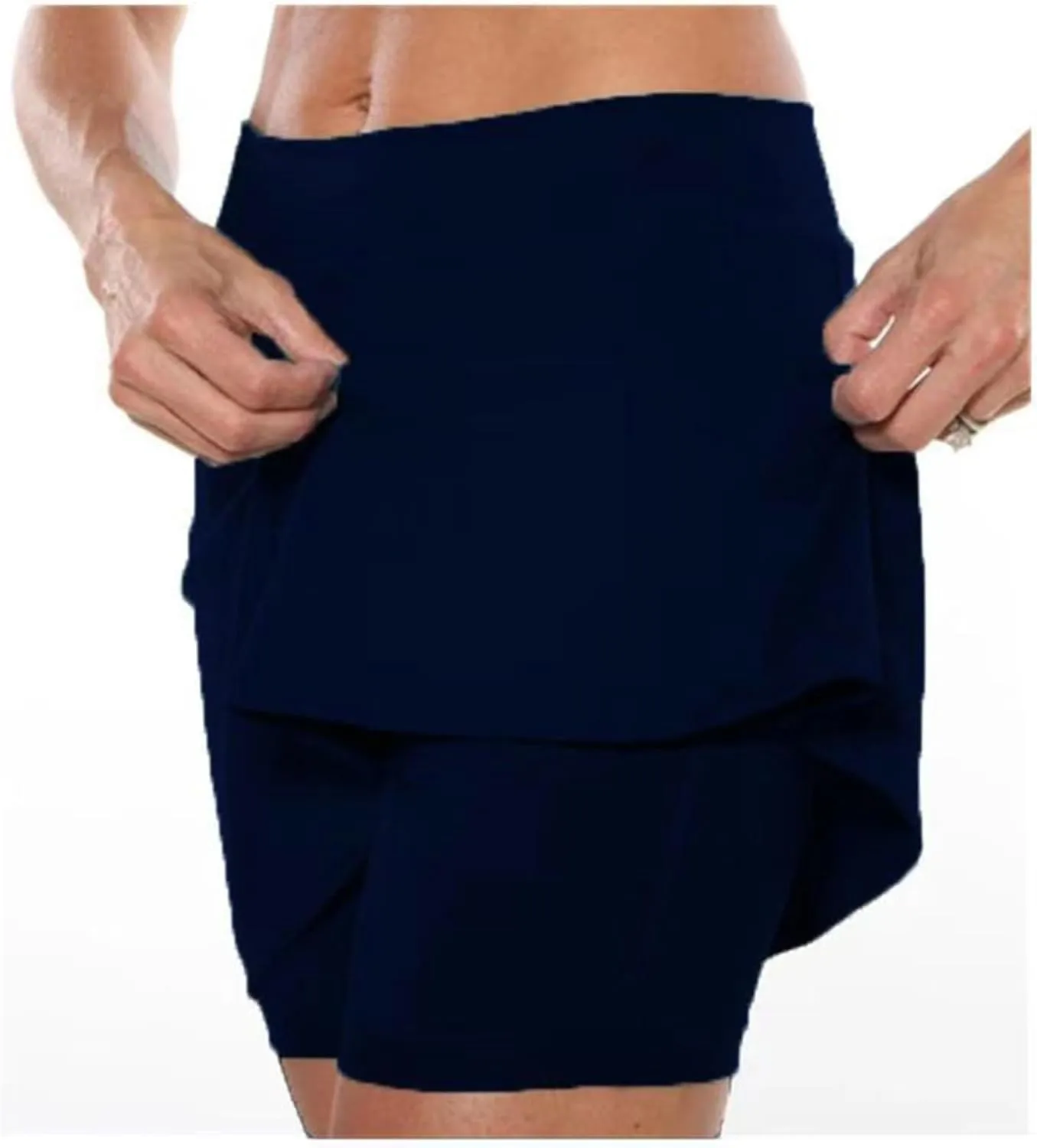 Athletic Skorts for Woman Elastic High Waisted Tennis Golf Skirts with Built-in Shorts Yoga Skirts with Pockets