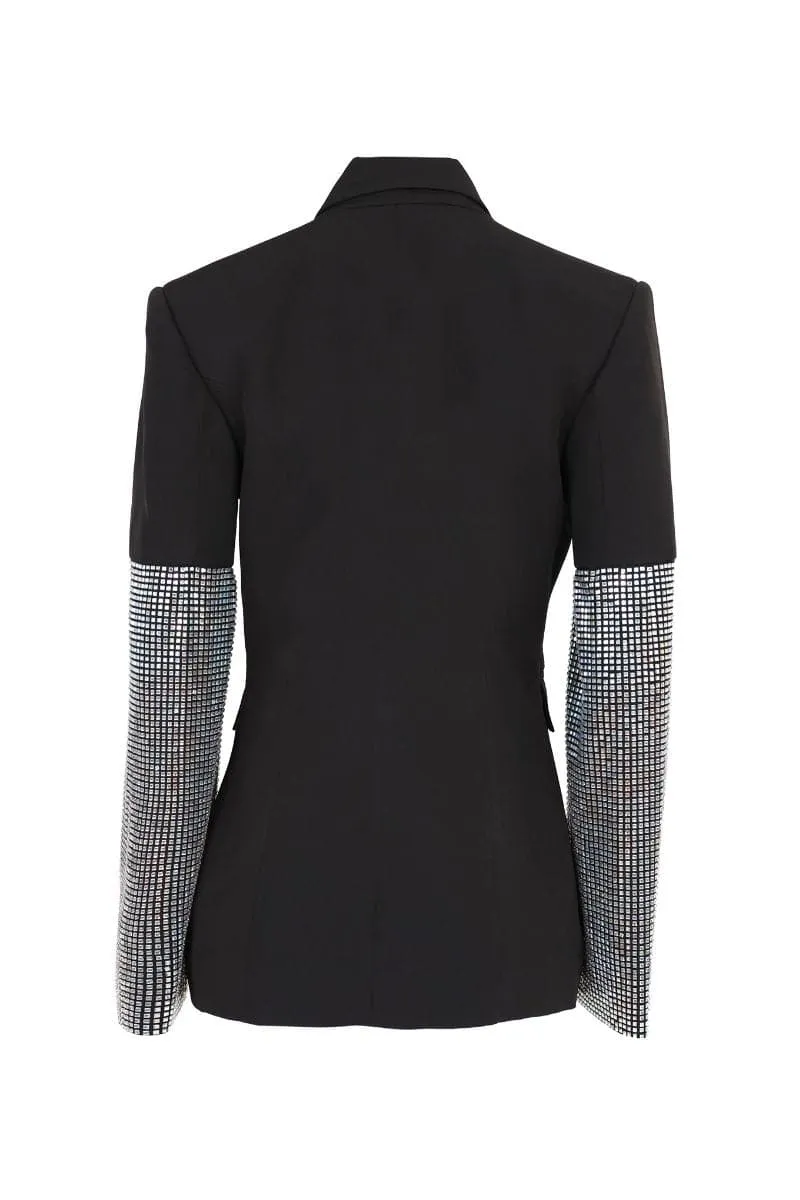 BLACK SQUARE DIAMOND BLAZER