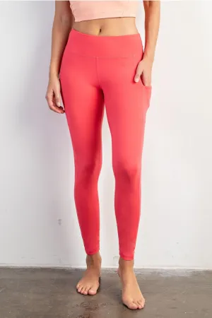 Butter Leggings- Flamingo Pink