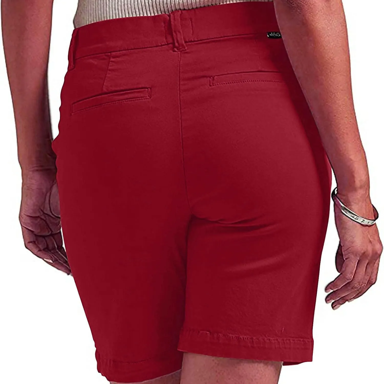 Chino Cargo Shorts Women Casual Slim Fit High Waist Summer Knee Length Bermuda SweatShorts for Hiking,Beach,Outdoors