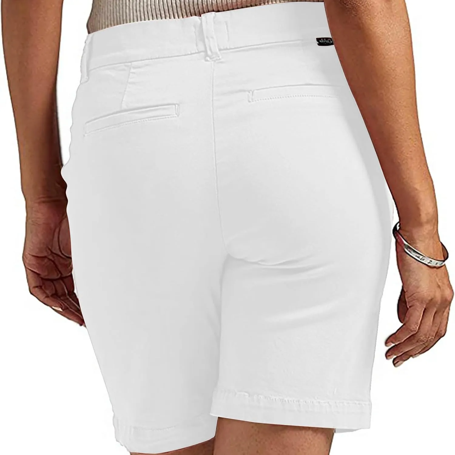 Chino Cargo Shorts Women Casual Slim Fit High Waist Summer Knee Length Bermuda SweatShorts for Hiking,Beach,Outdoors