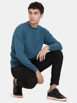 Crew Neck Seaport Melange Full Sleeve Pullover