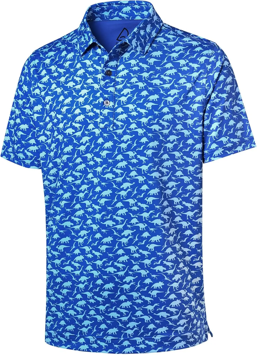 DEOLAX Mens Golf Shirt Moisture Wicking Dry Fit Performance Mens Polo Shirts Short Sleeve Fashion Print Golf Shirts for Men