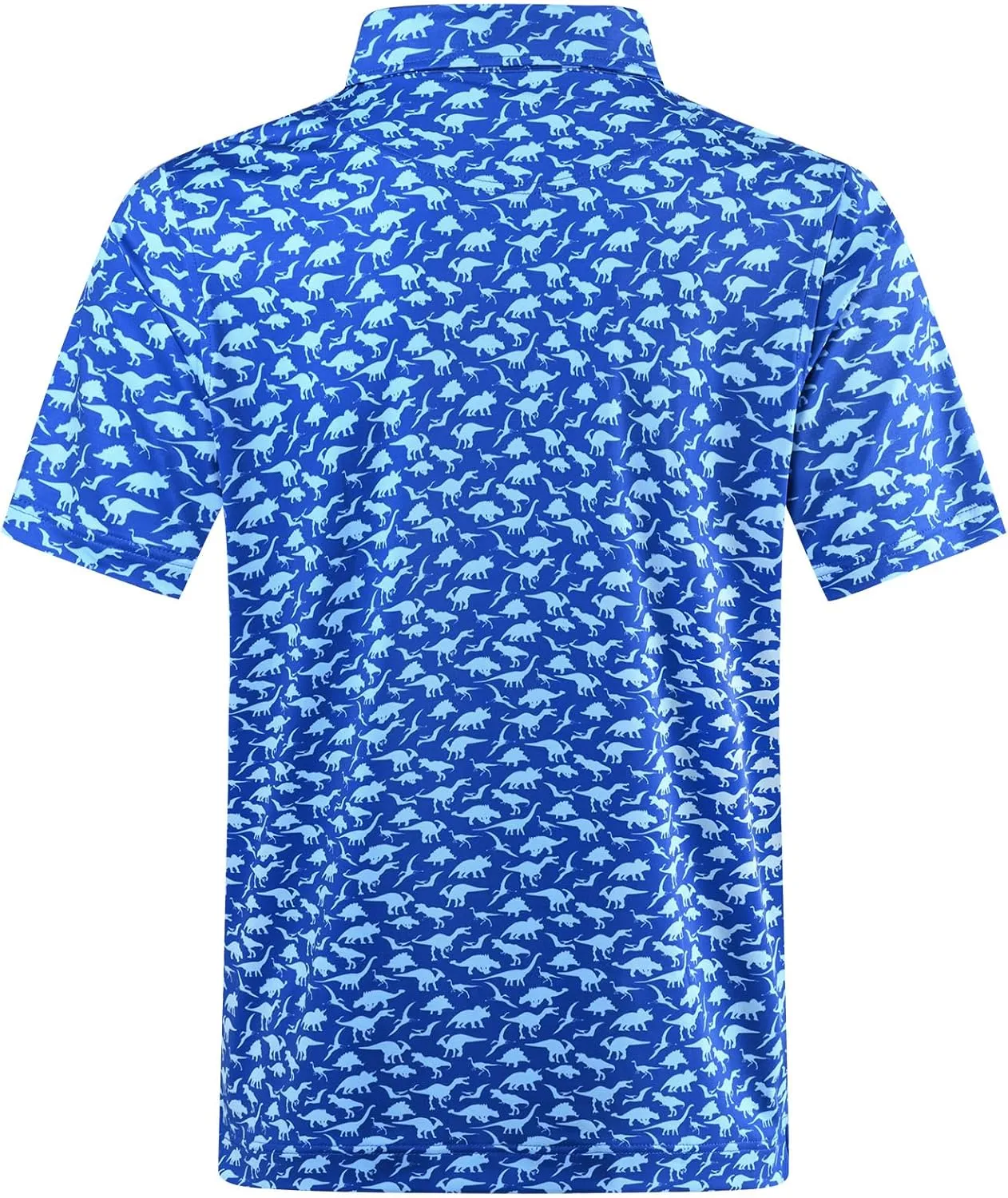 DEOLAX Mens Golf Shirt Moisture Wicking Dry Fit Performance Mens Polo Shirts Short Sleeve Fashion Print Golf Shirts for Men