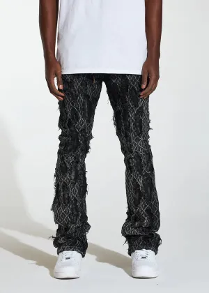 Kai Stacked Flare Denim (Black)
