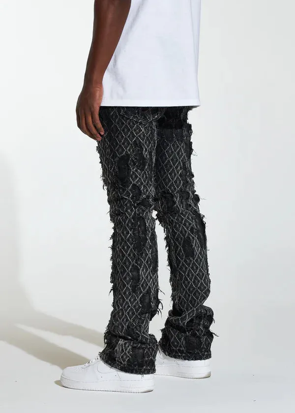 Kai Stacked Flare Denim (Black)