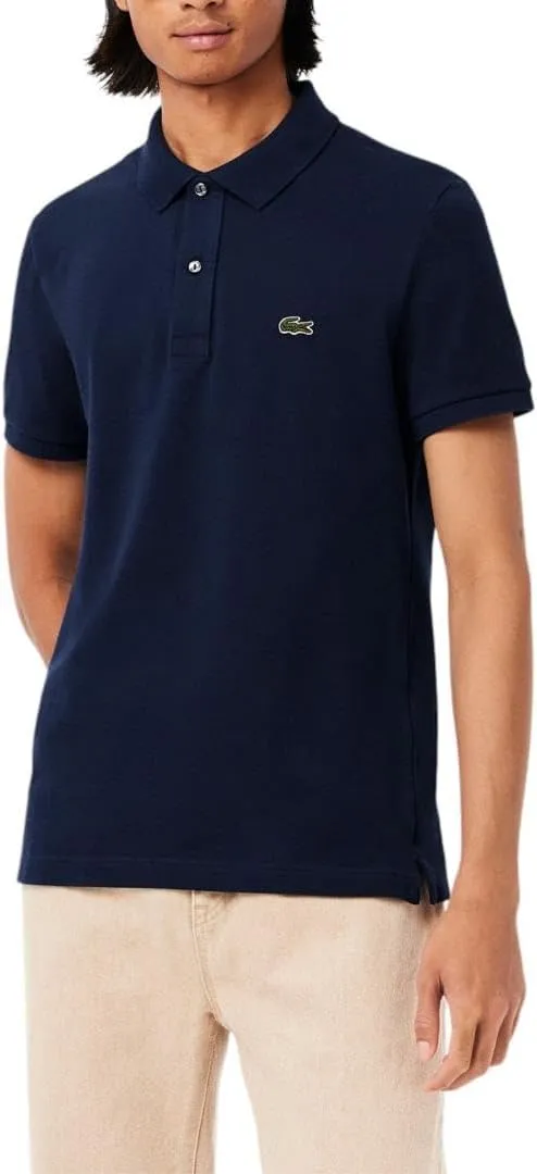 Lacoste Men's Legacy Classic Pique Slim Fit Short Sleeve Polo Shirt