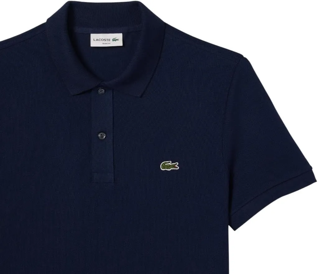 Lacoste Men's Legacy Classic Pique Slim Fit Short Sleeve Polo Shirt