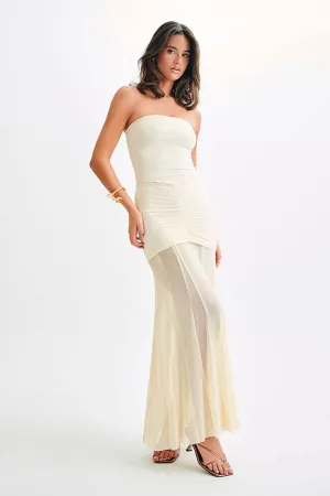 Nocturne Whisper  Fitted Backless Dress
