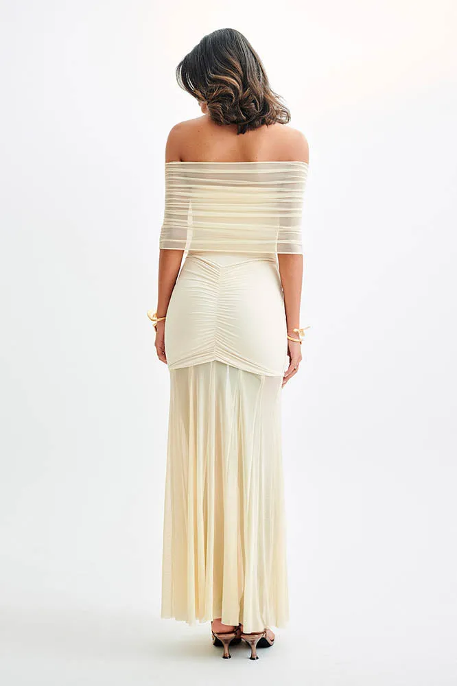 Nocturne Whisper  Fitted Backless Dress
