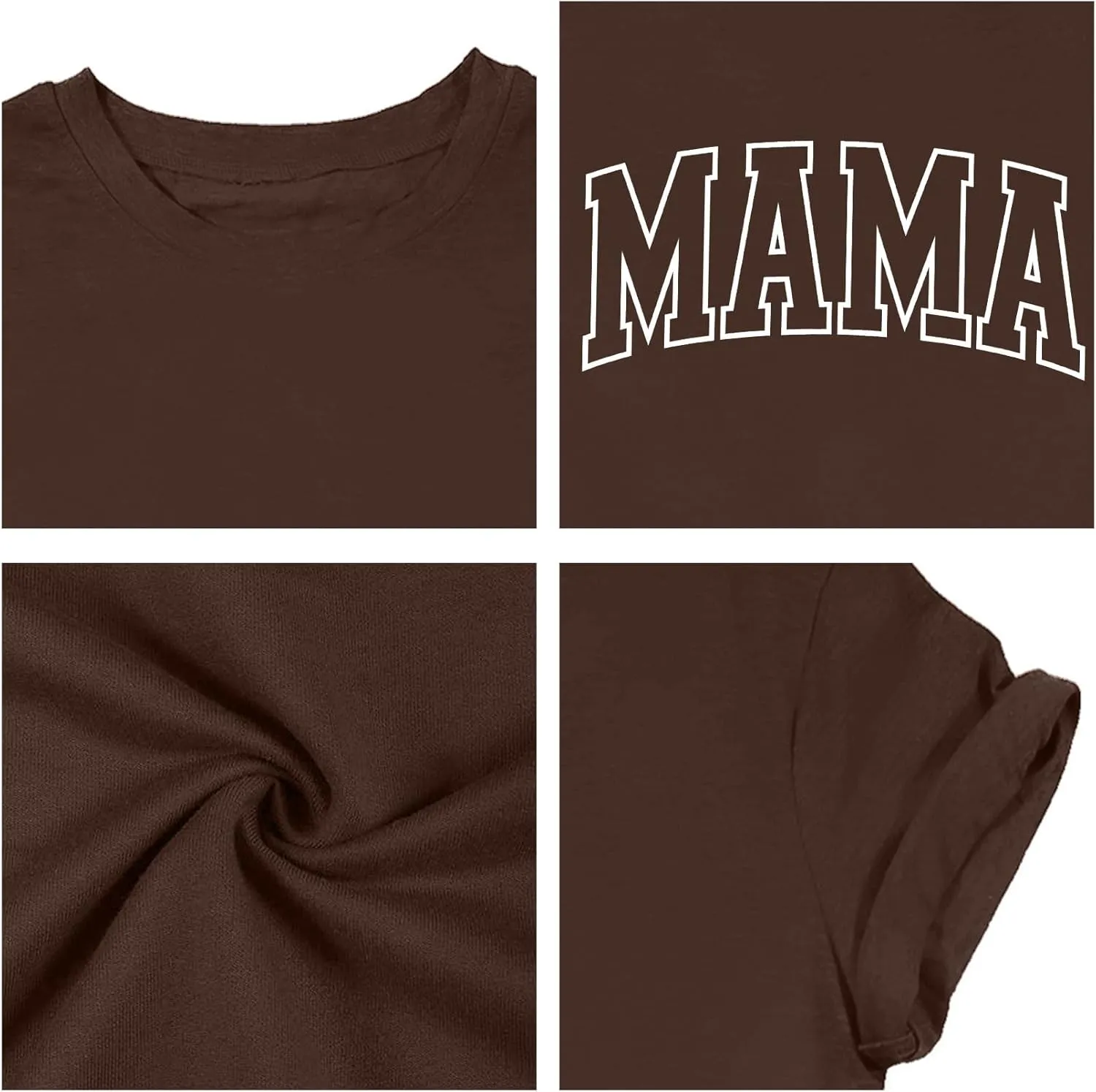Plus Size Mama Shirt: Women Mama Leopard Print T-Shirt Funny Mom Life Top Mother Short Sleeve Tee