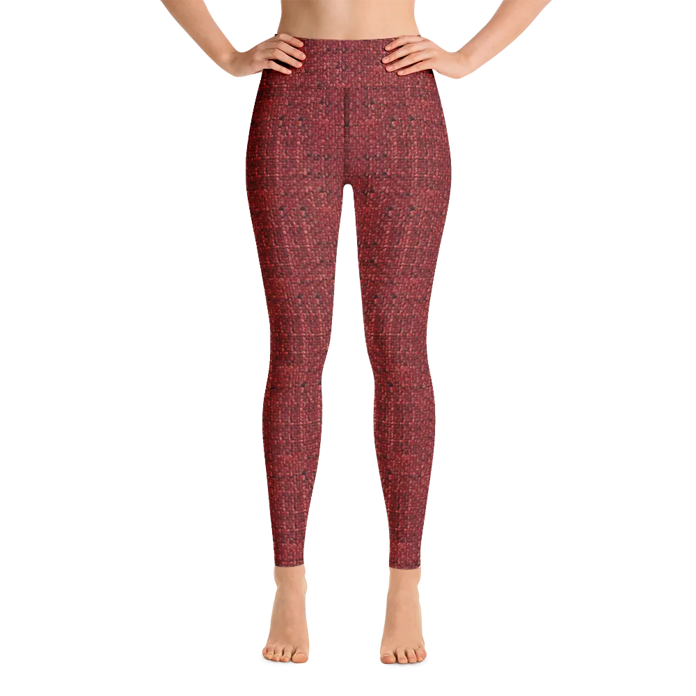 Red Boucl Yoga Pants
