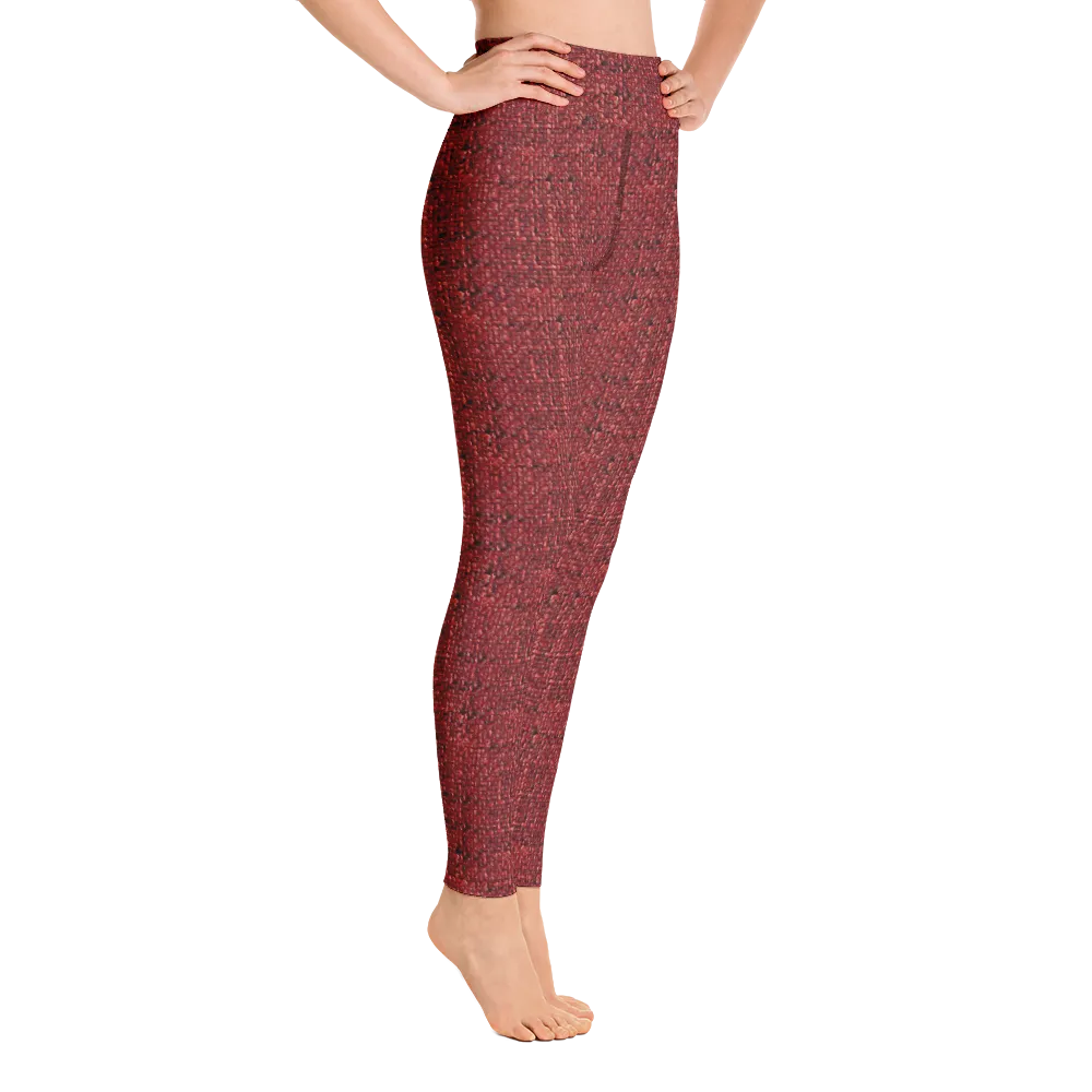 Red Boucl Yoga Pants