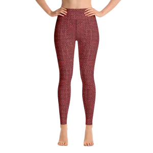 Red Boucl Yoga Pants