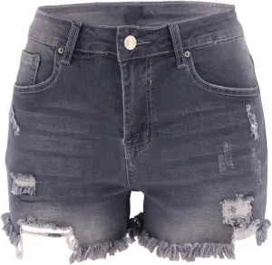 Ripped Jean Shorts Women Cut Off Distressed Jorts Trendy Frayed Hem Jeans Summer Beach Lounge Cowgirl Pants