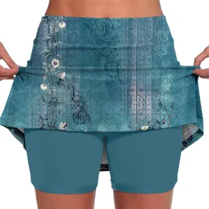 Skorts for Woman High Wasited Athletic Skirt with Shorts Underneath Plus Size Sports Pants Tennis Golf Workout Skirts