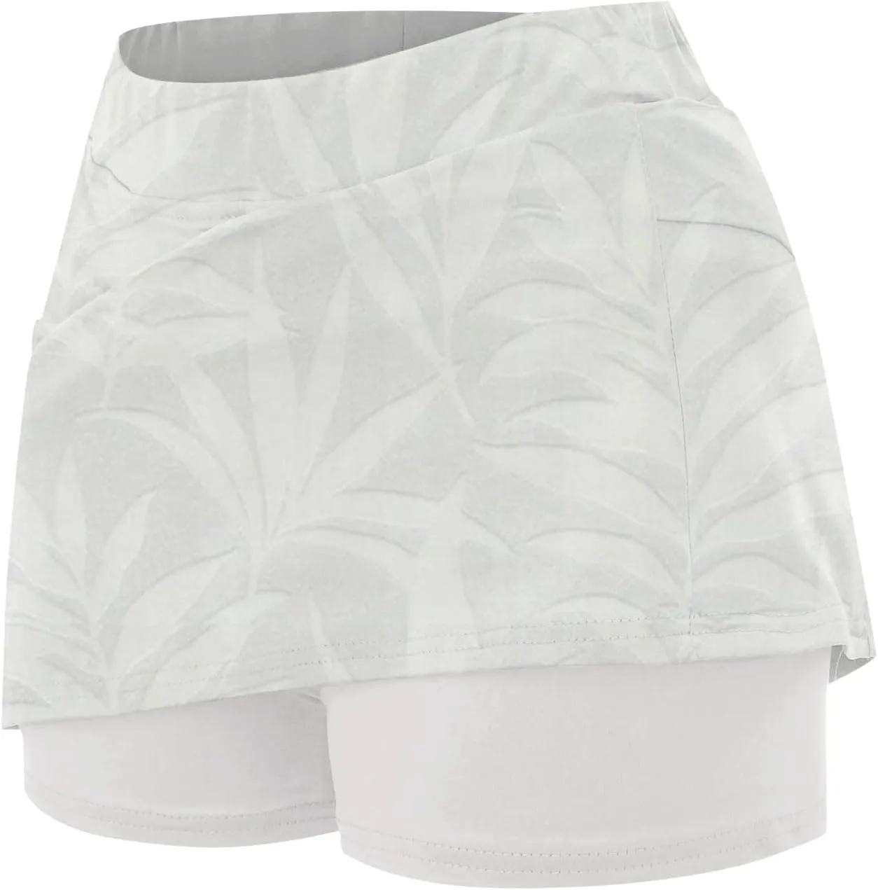 Skorts for Women Summer Tennis Elastic High Waisted Floral Printed Gym Skirts Comfort Trendy Lightweight Running Shorts