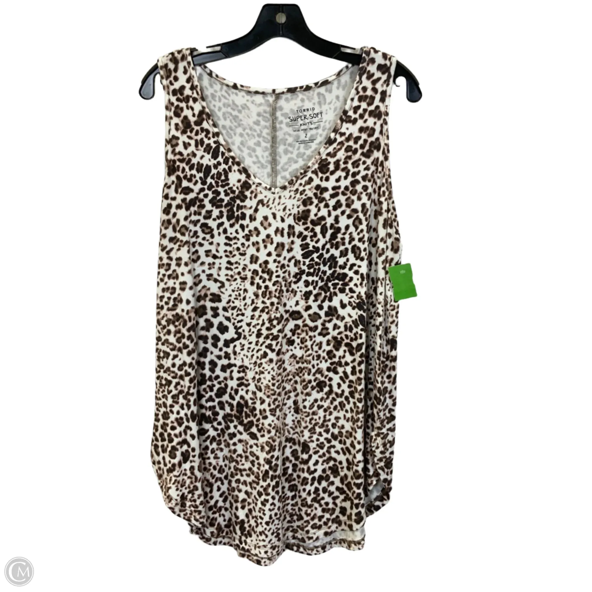 Tank Top By Torrid In Leopard Print, Size: 2x