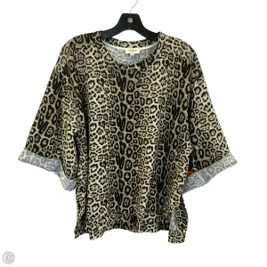 Top Short Sleeve By Umgee In Leopard Print, Size: S
