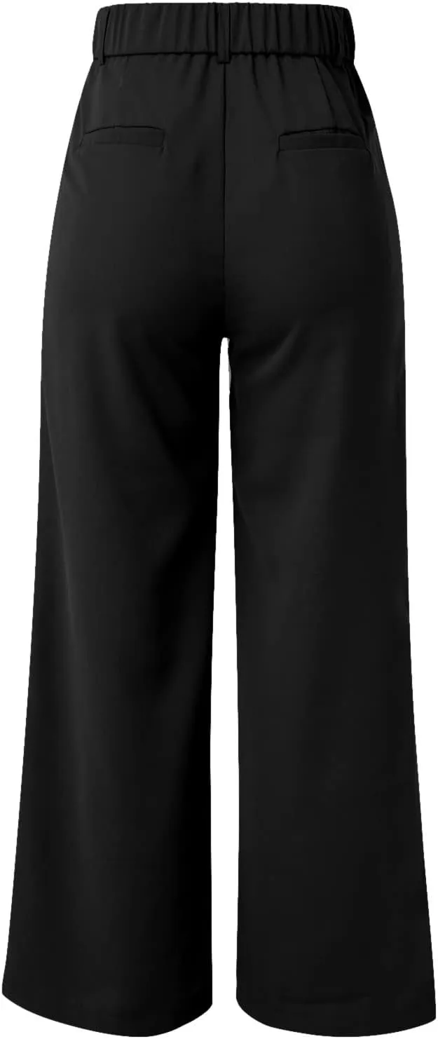 Women Cotton Linen Summer Drawstring Pants Elastic Waist Stretchy Slim Fit Pant Trousers Trendy