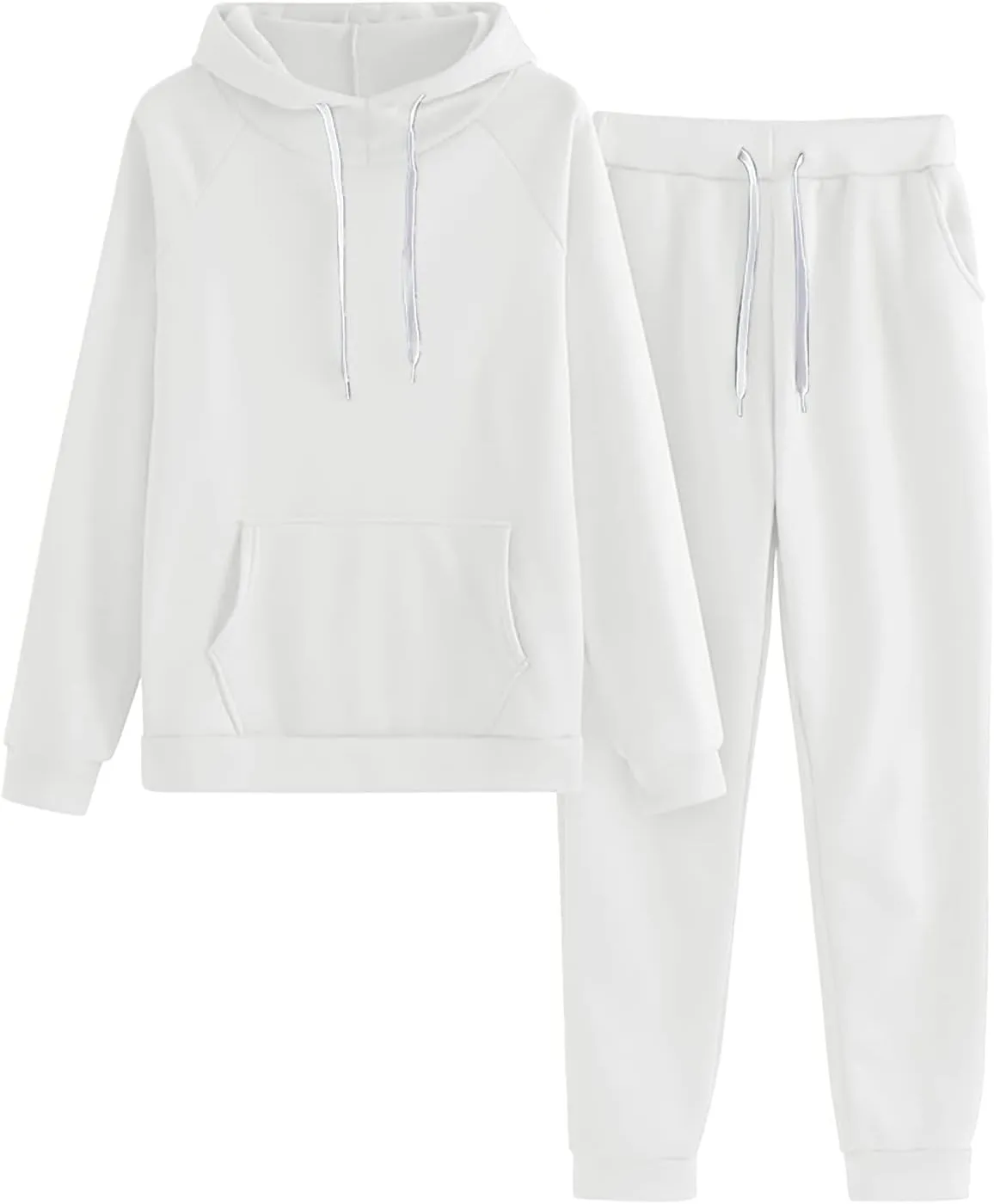 Women's 2024 Fall Two Piece Outfit Long Sleeve V Neck Loose Fashion Pullover and Wide Leg Pants