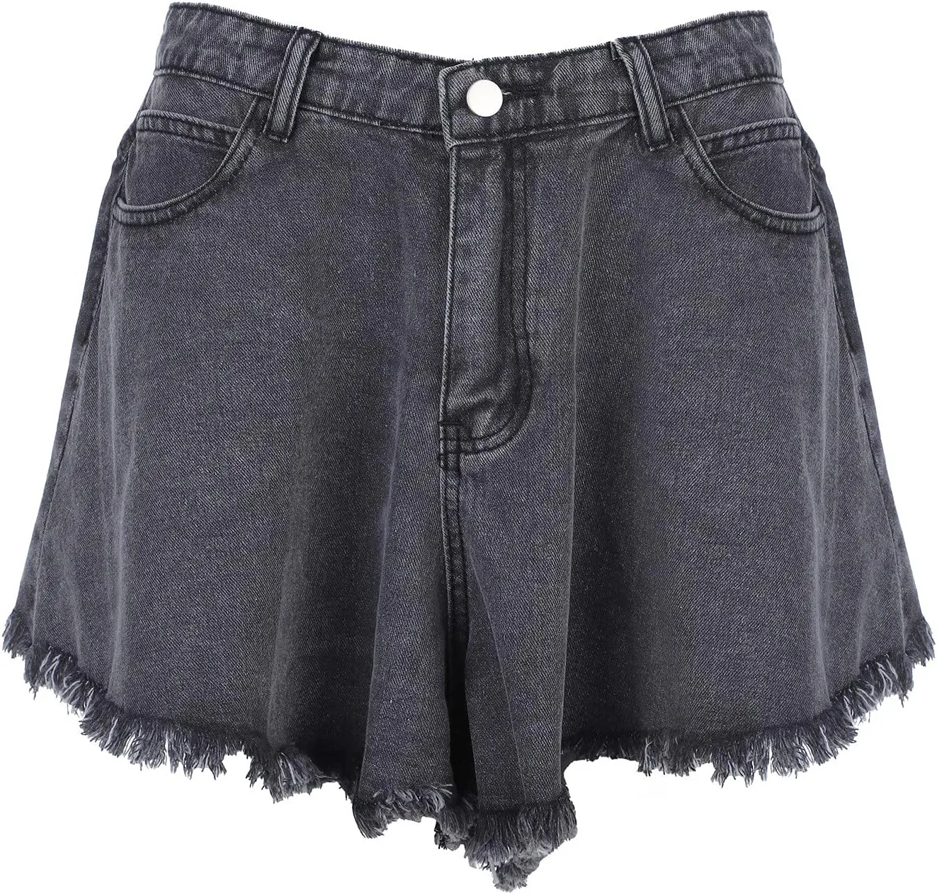 Womens Jean Shorts Wide Leg High Waisted Denim Shorts Frayed Raw Hem Ripped Jeans Stretchy Y2k Summer Hot Short Pants