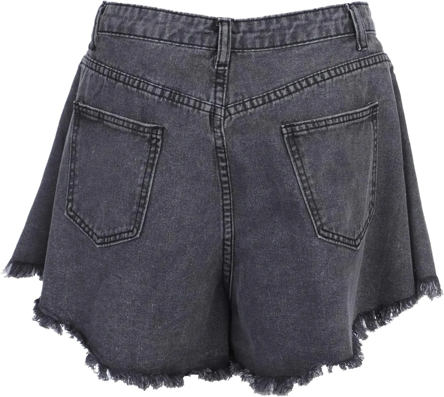 Womens Jean Shorts Wide Leg High Waisted Denim Shorts Frayed Raw Hem Ripped Jeans Stretchy Y2k Summer Hot Short Pants