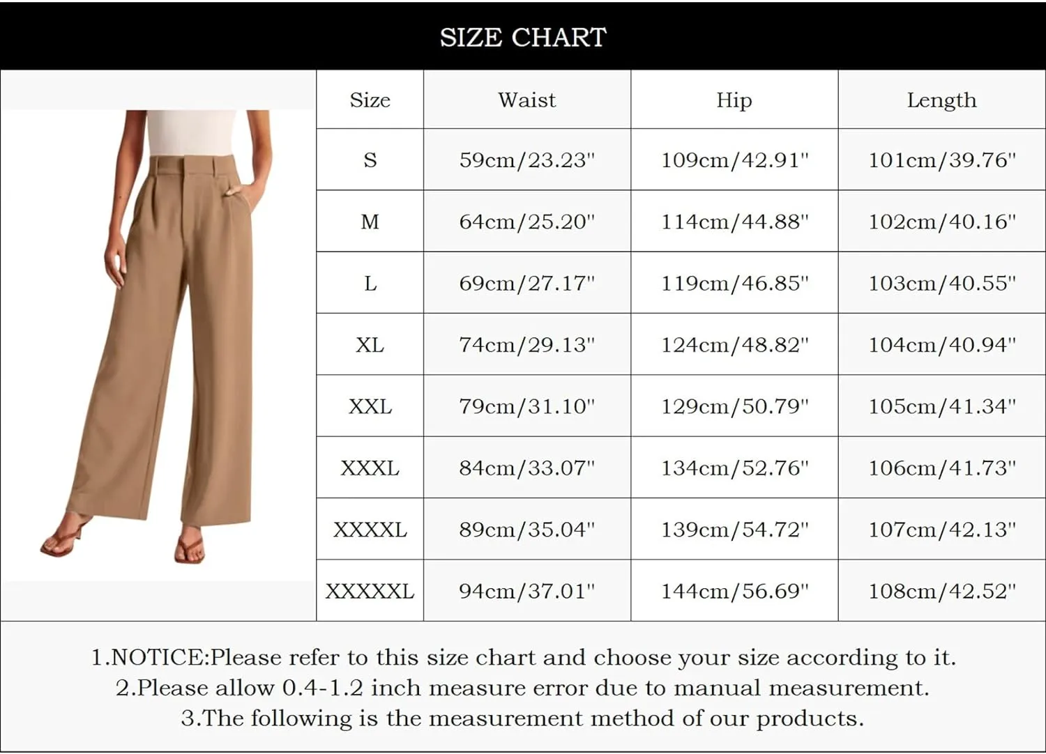 Womens Linen Blend Summer Striped Pants Low Waist Wide Leg Plus Size Pants Trendy