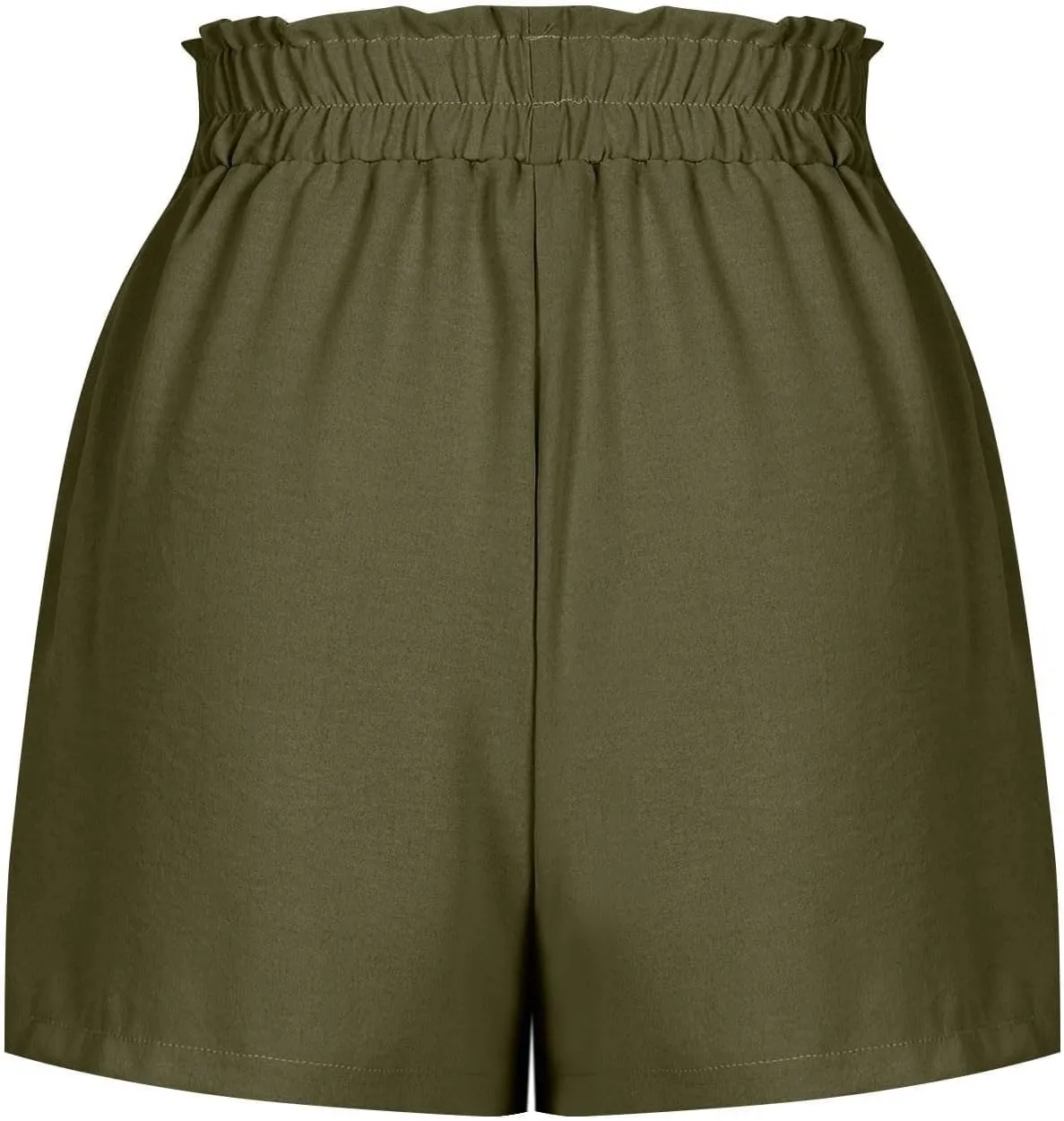 Womens Linen Shorts High Waisted 2025 Summer Beach Resort Wear Drawstring Elastic High Waist Dressy Casual with Pockets