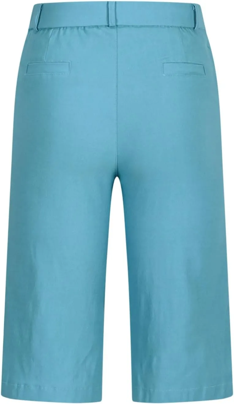 Women's Pull On Bermuda Shorts for Women 2025 Trendy Stretch Twill Short Dressy Casual High Waisted Summer Slacks