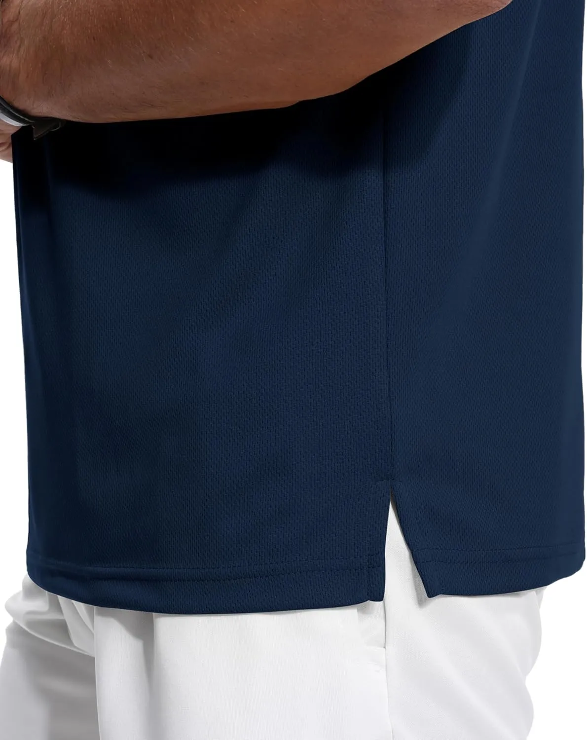 ZITY 3 Pack Polo Shirts for Men with Pocket Short Sleeve Moisture Wicking Outdoor Tactical Shirt Summer Casual