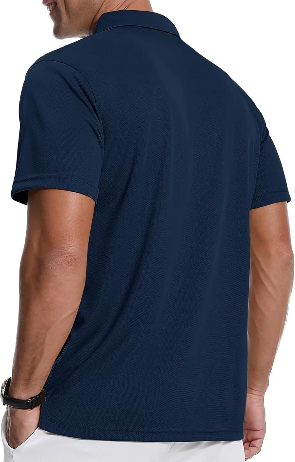 ZITY 3 Pack Polo Shirts for Men with Pocket Short Sleeve Moisture Wicking Outdoor Tactical Shirt Summer Casual