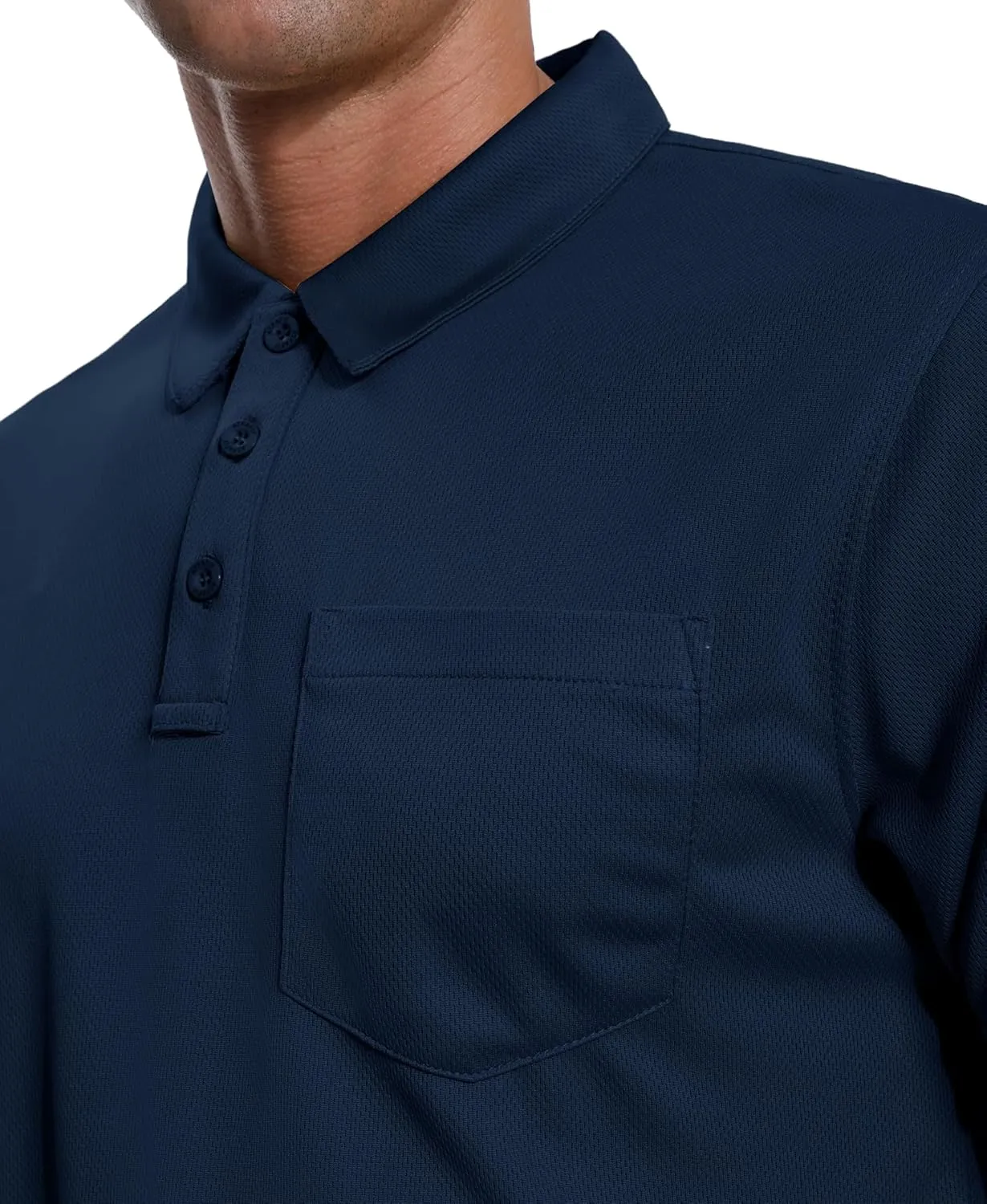 ZITY 3 Pack Polo Shirts for Men with Pocket Short Sleeve Moisture Wicking Outdoor Tactical Shirt Summer Casual